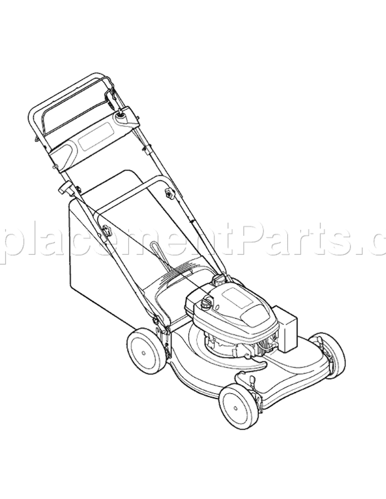 Page B Diagram and Parts List for 12A-445C001 2007 Yard Man Lawn Mower